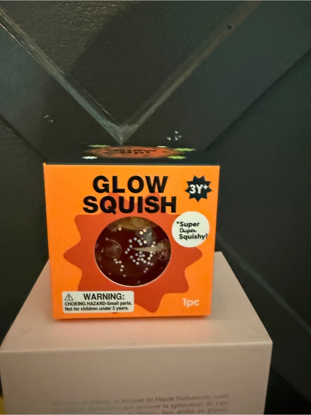 Glow Squish Glow-in-the-Dark Squishy Toy - Orange